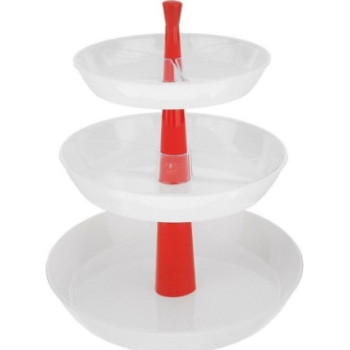 Suporte com 3 pratos fundos