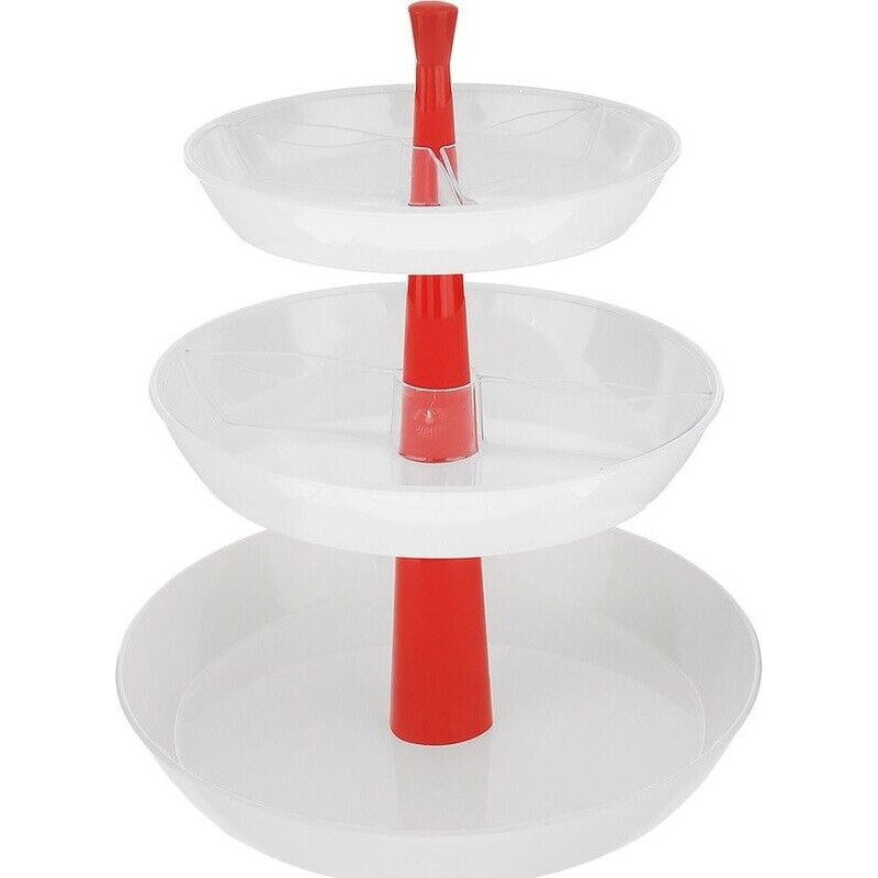 Suporte com 3 pratos fundos