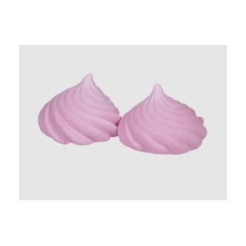 Suspiros rosas frisados 25g