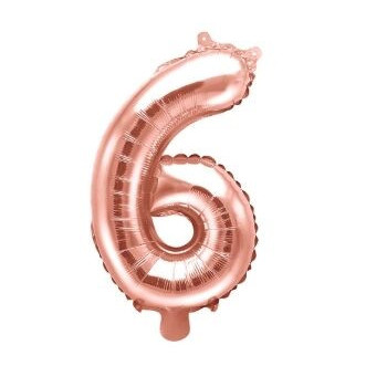 Balão Foil 35cm Rose Gold nº6