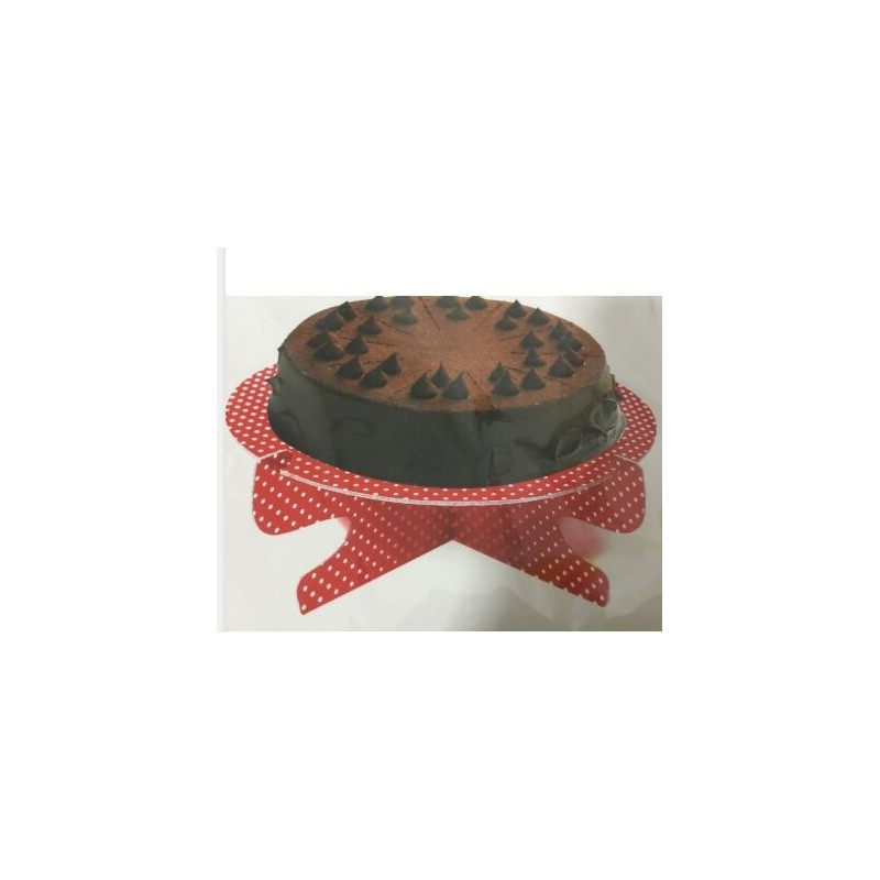 Suporte para bolos vermelho bolas 30 cm