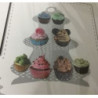 suporte para bolos prata bolas brancas