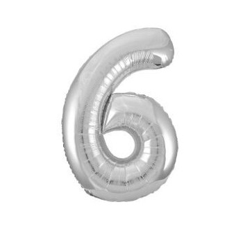 Balão foil 34" Prata nº 6