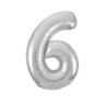 Balão foil 34" Prata nº 6
