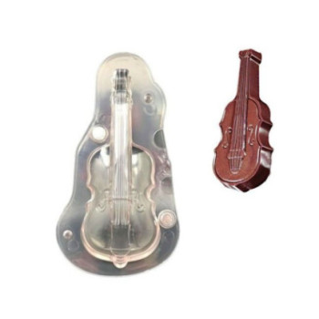 Molde chocolate policarbonato violino