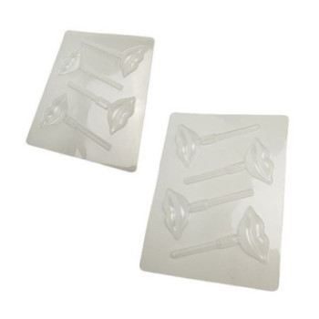 Moldes para chupas de chocolate lábios