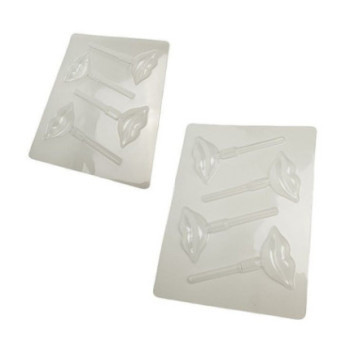 Moldes para chupas de chocolate lábios