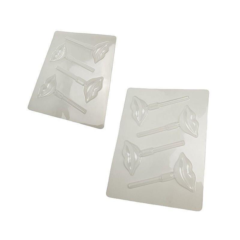 Moldes para chupas de chocolate lábios