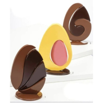 Molde acetato ovo puzzel 2d 3 peças