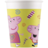 8 copos papel 200 ml Peppa pig