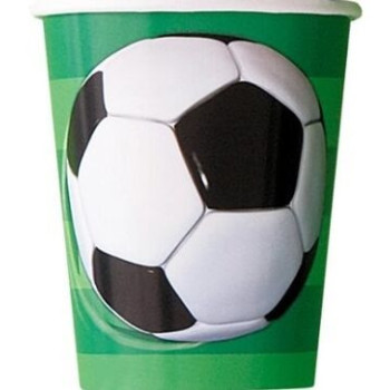 8 Cups 270ml - 3D Soccer