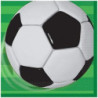 16 Guardanapos 33cm 3D Soccer