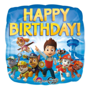 Standard Paw Patrol Happy Birthday Foil Squar S60