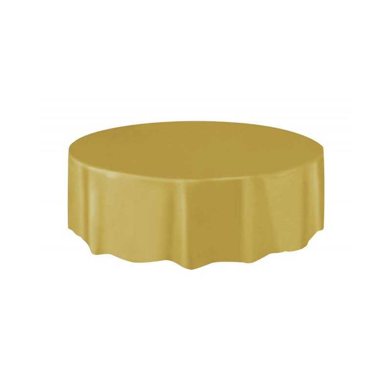 Toalha Plástica Redonda Gold