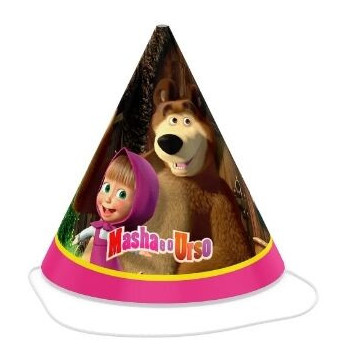 6 Chapéus de Festa - Marsha e o Urso
