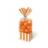 10 sacos para doces laranja