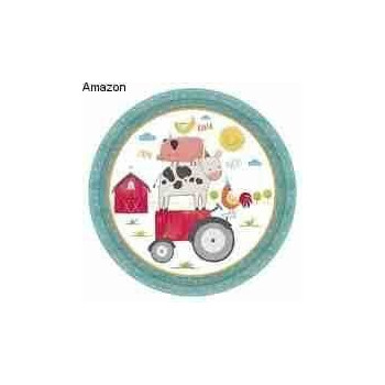 8 pratos 23cm Barnyard