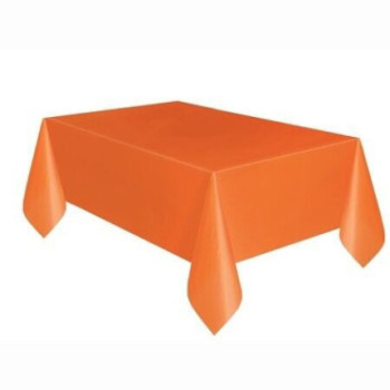Toalha plástico laranja 1,37x2,74m