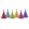 6 chapéus cores com pompom