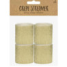 4 rolos papel crepe dourado 5cm/10m