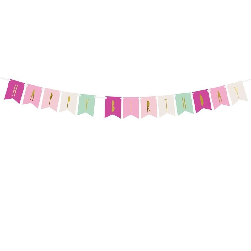 Banner happy bir5hday mix 11,5x140 cm