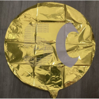 Balão Foil Redondo Dourado 18" Parabéns 50 Anos