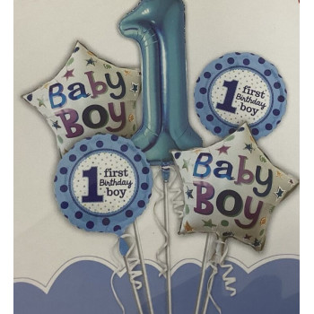 Kit de balões 1st Birthday Baby Boy