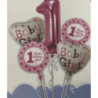 Kit de balões 1st Birthday Baby Girl
