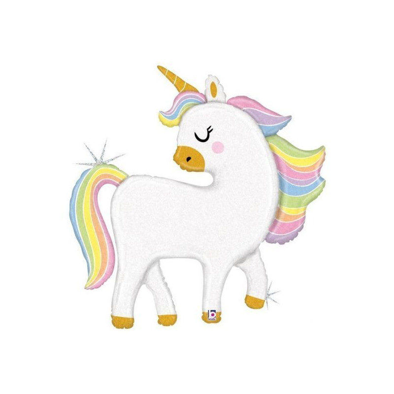 Balão Super Shape 48" Unicórnio Pastel Glitter