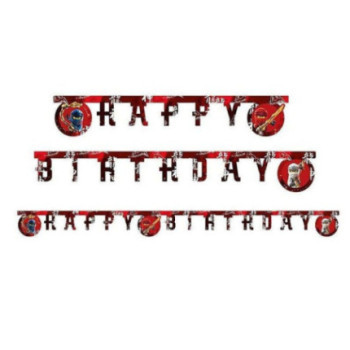Banner Happy Birthday Lego Ninjago 2m