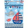 8 Sacos de lembranças 1st Birthday Nauticaç
