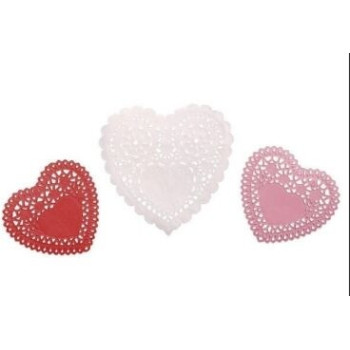 Naperon Papel Coração 60 pças