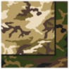 16 Guardanapos 33x33 cm Camuflado