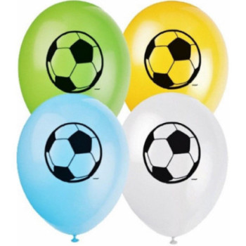 8 balões latex futebol 12 polegadas