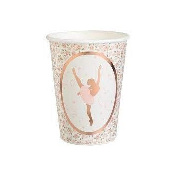 10 copos papel Bailarina 7,8x9,7 27cl