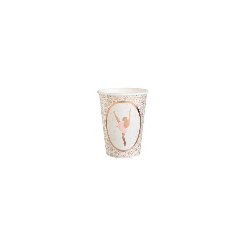 10 copos papel Bailarina 7,8x9,7 27cl