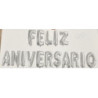 16 Balão Foil Feliz Aniversário Prata