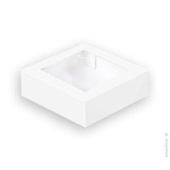 Caixa cartolina com janela 24x24x9.5cm
