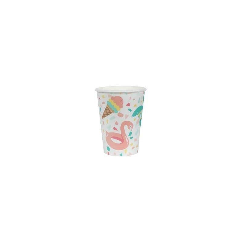 10 Copos de Papel Summer Smoothie