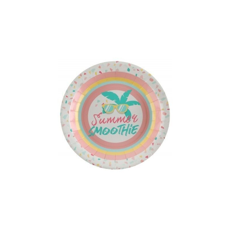 10 Pratos de Papel Summer Smoothie