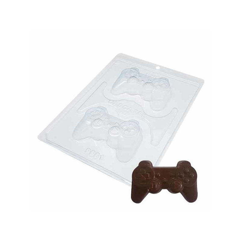 Forma de Chocolate Especial 3 Partes - Joystick PlayStation Peq. Controle Video Game