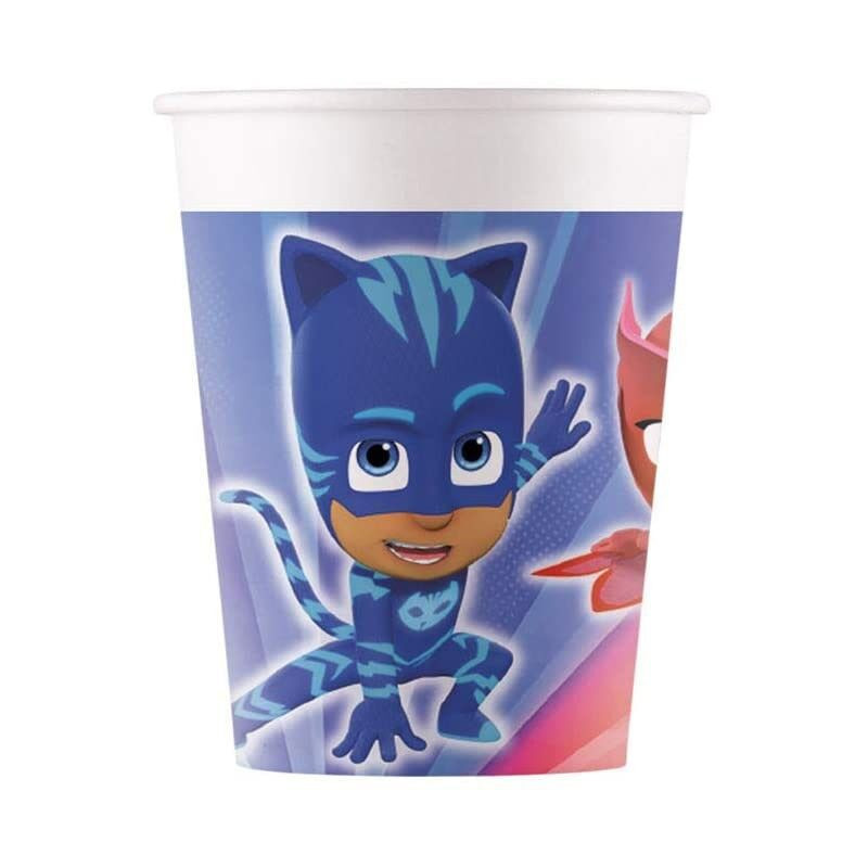 8 copos papel Pj Masks 200ml
