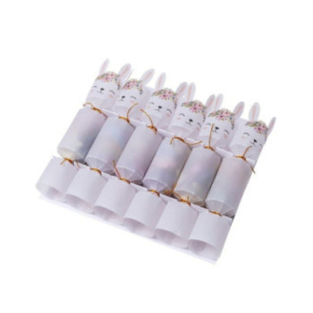 6 Coelhos Confettis Ouro 10gr - 19.50cm