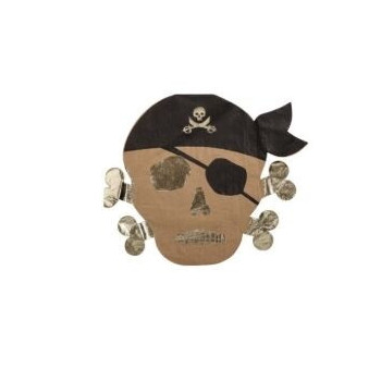 16 Guardanapos Piratas 16cm