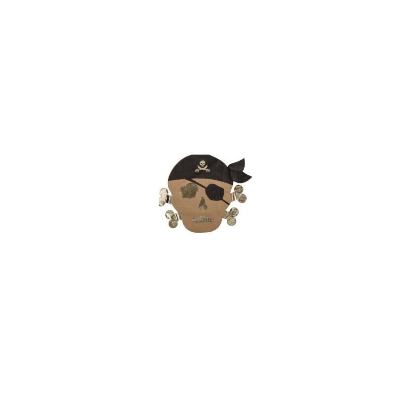 16 Guardanapos Piratas 16cm