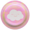 8 Pratos Rainbow & Cloud 17.7cm