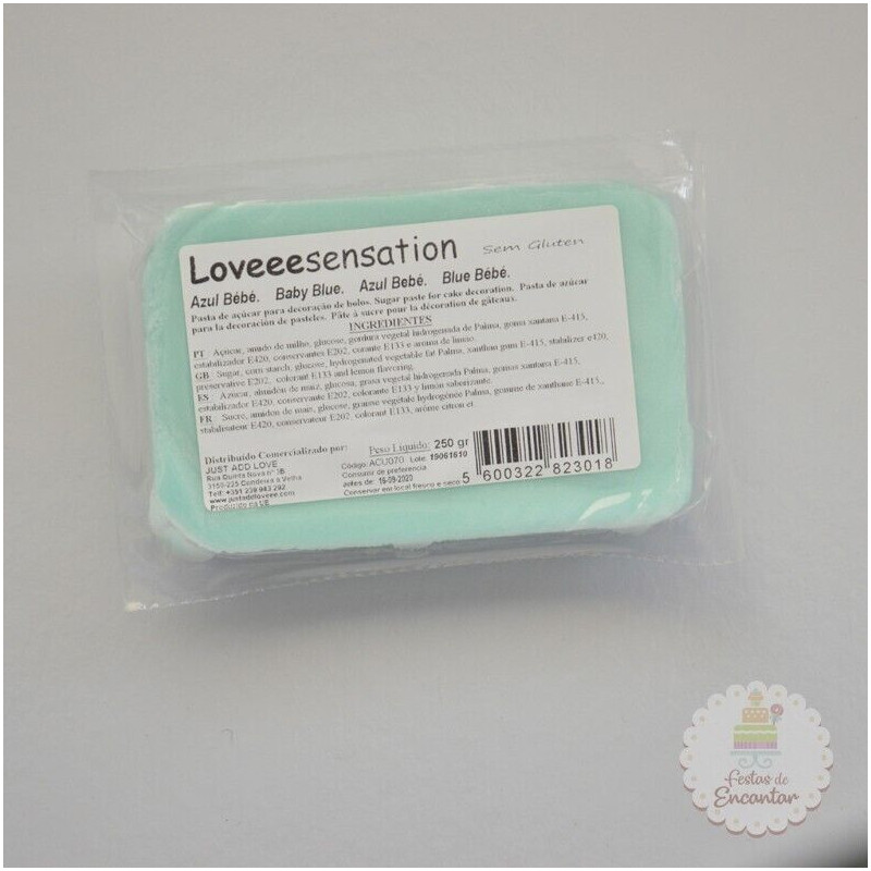 Pasta Loveeesensation azul bebé 250 gr