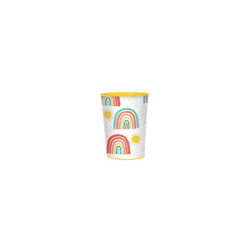 8 Copos Retro Rainbow 250ml