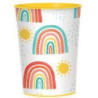 8 Copos Retro Rainbow 250ml