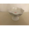 Prato Pé Loiça 27cm Branco